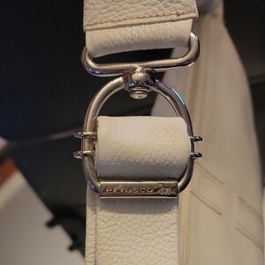 Petusco Off White Leather Women's Bag